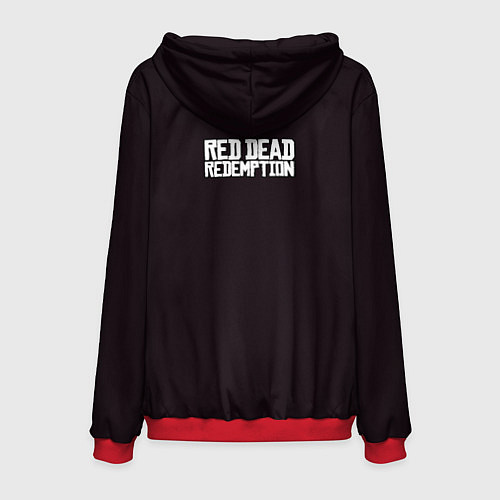 Мужская толстовка Артур Морган, портрет / 3D-Красный – фото 2