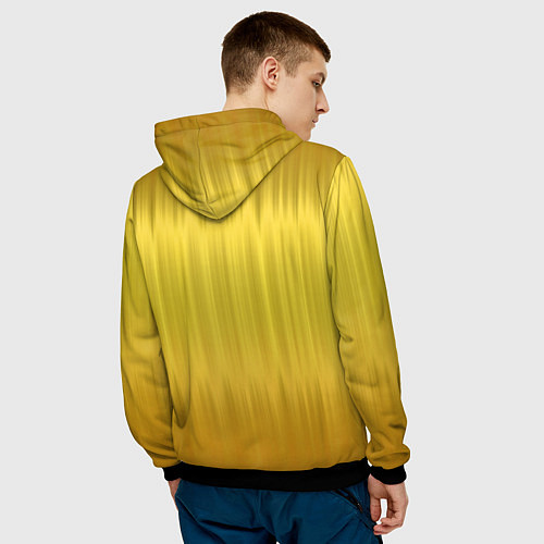 Мужская толстовка Черный кролик и знаки зодиака / 3D-Черный – фото 4