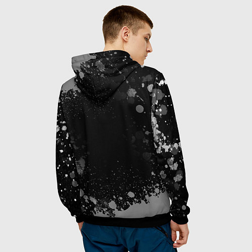 Мужская толстовка На Земле с 1988: краска на темном / 3D-Черный – фото 4