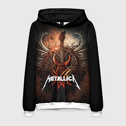 Мужская толстовка Metallica гитара и логотип