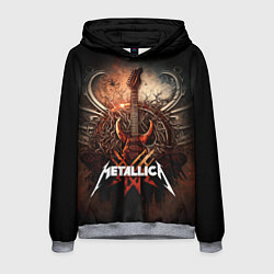 Мужская толстовка Metallica гитара и логотип