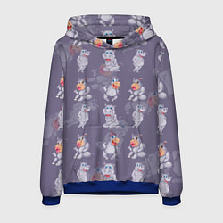 Мужская толстовка Hippopotamus pattern