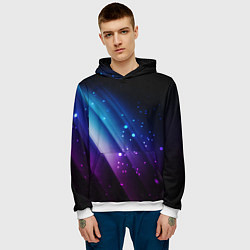 Толстовка-худи мужская Бесконечность цвета, цвет: 3D-белый — фото 2