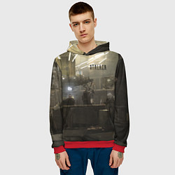 Толстовка-худи мужская STALKER Одиночка и бармен, цвет: 3D-красный — фото 2