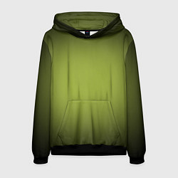 Мужская толстовка Оливковый фон и черная виньетка, градиент