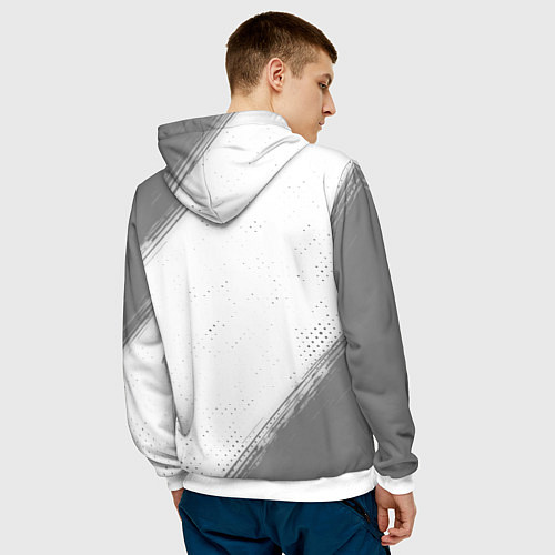 Мужская толстовка Лучший сумоист - всех времён и народов / 3D-Белый – фото 4