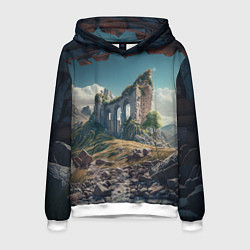 Мужская толстовка Руины от нейросети