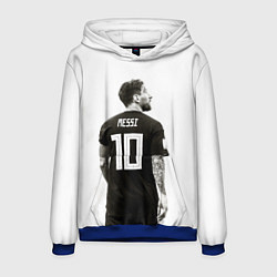 Толстовка-худи мужская 10 Leo Messi, цвет: 3D-синий