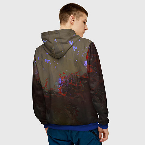 Мужская толстовка Маления из Elden Ring / 3D-Синий – фото 4