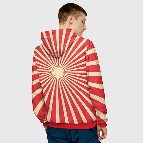 Мужская толстовка Праздник трудящихся / 3D-Красный – фото 4