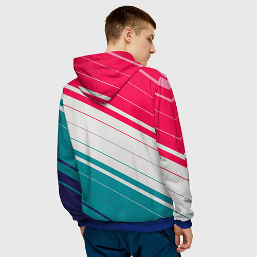 Мужская толстовка Counter strike 2 полосы / 3D-Синий – фото 4