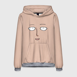 Мужская толстовка Лицо Сайтамы - Ванпанчмен