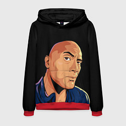 Мужская толстовка Дуэйн Джонсон бровь