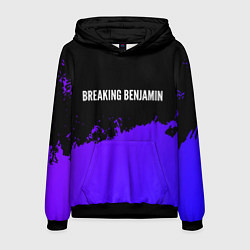 Мужская толстовка Breaking Benjamin purple grunge