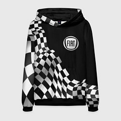 Толстовка-худи мужская Fiat racing flag, цвет: 3D-черный