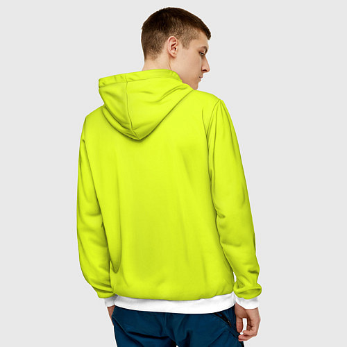 Мужская толстовка Lime Buddha / 3D-Белый – фото 4