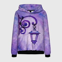 Мужская толстовка Уличный фиолетовый фонарь