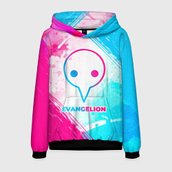 Мужская толстовка Evangelion neon gradient style