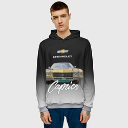 Толстовка-худи мужская Американская машина Chevrolet Caprice 70-х годов, цвет: 3D-меланж — фото 2