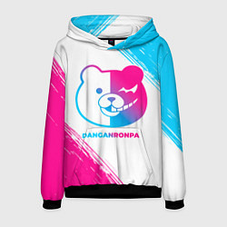 Толстовка-худи мужская Danganronpa neon gradient style, цвет: 3D-черный