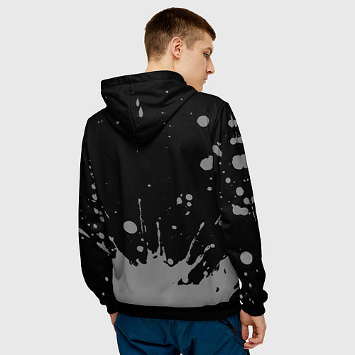 Мужская толстовка Актер - в рамке красного цвета / 3D-Черный – фото 4