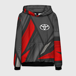 Толстовка-худи мужская Toyota sports racing, цвет: 3D-черный