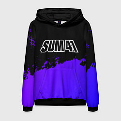 Мужская толстовка Sum41 purple grunge