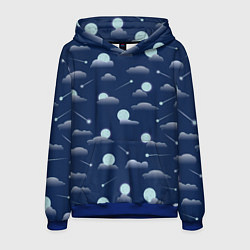 Мужская толстовка Луна в облоках
