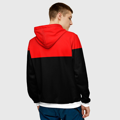 Мужская толстовка We will tread on injustice / 3D-Белый – фото 4