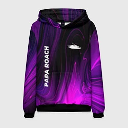 Толстовка-худи мужская Papa Roach violet plasma, цвет: 3D-черный