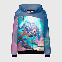 Толстовка-худи мужская Байлу электрический тип, цвет: 3D-черный