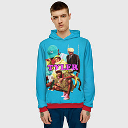 Толстовка-худи мужская Tyler, The Creator Collage, цвет: 3D-красный — фото 2