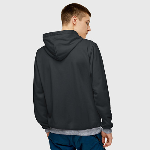 Мужская толстовка Heavy metal music / 3D-Меланж – фото 4