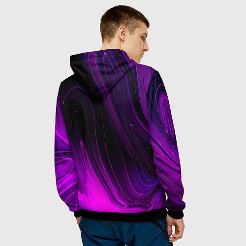 Мужская толстовка Breaking Benjamin violet plasma / 3D-Черный – фото 4