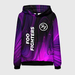 Толстовка-худи мужская Foo Fighters violet plasma, цвет: 3D-черный