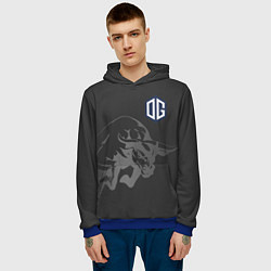 Толстовка-худи мужская Форма OG, цвет: 3D-синий — фото 2