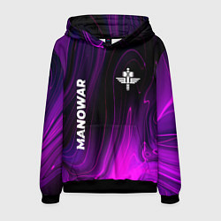 Мужская толстовка Manowar violet plasma