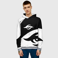 Толстовка-худи мужская Форма Team Secret white, цвет: 3D-меланж — фото 2