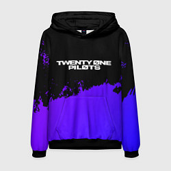 Мужская толстовка Twenty One Pilots purple grunge