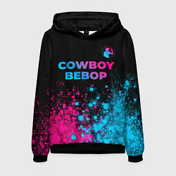 Мужская толстовка Cowboy Bebop - neon gradient: символ сверху