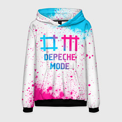 Мужская толстовка Depeche Mode neon gradient style