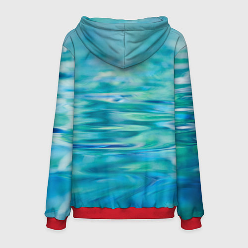 Мужская толстовка Утка Кряква - селезень / 3D-Красный – фото 2