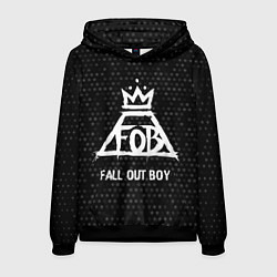 Мужская толстовка Fall Out Boy glitch на темном фоне