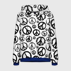 Мужская толстовка Many peace logo