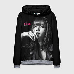 Мужская толстовка Blackpink Lisa in leather jacket