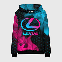 Толстовка-худи мужская Lexus - neon gradient, цвет: 3D-черный