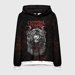 Толстовка-худи мужская Cannibal Corpse art, цвет: 3D-белый