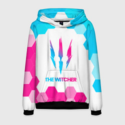 Мужская толстовка The Witcher neon gradient style