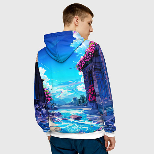 Мужская толстовка Астольфо служанка - Fate grand order / 3D-Белый – фото 4