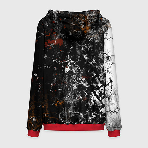 Мужская толстовка Граффити абстрактный рисунок / 3D-Красный – фото 2